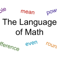 Webinar on “The Language of Math”